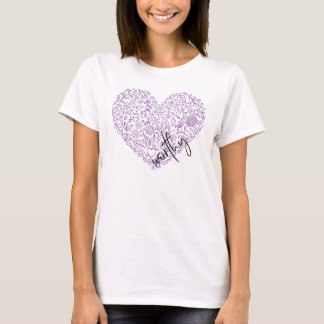 Worthy Heart T-shirt (lila)