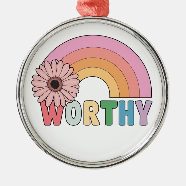 Worthy Rainbow Bloom Julgransprydnad Metall (Framsidan)