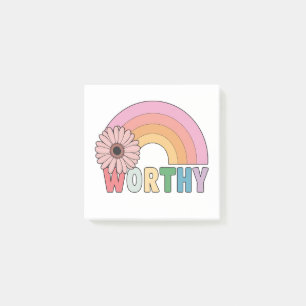 Worthy Rainbow Bloom Post-it Block