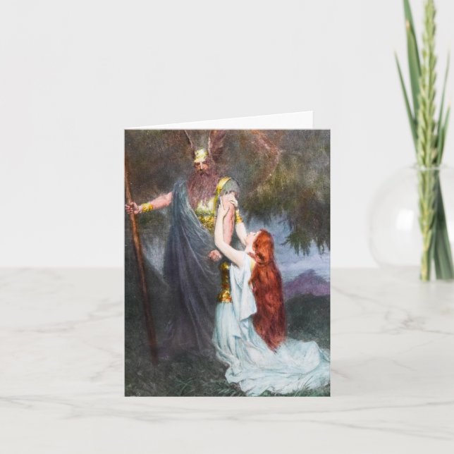 Wotan & Brunhilde Notecard Kort (Framsida)