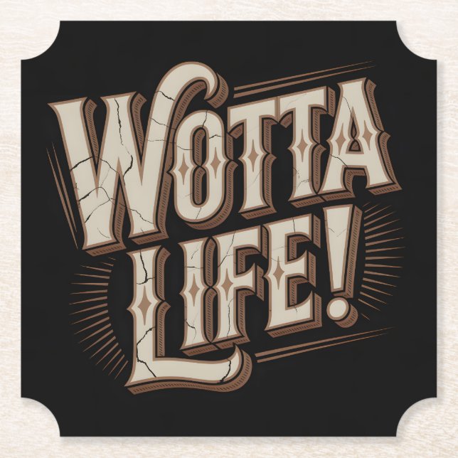 Wotta Life Coasters Underlägg Papper (Framsida)