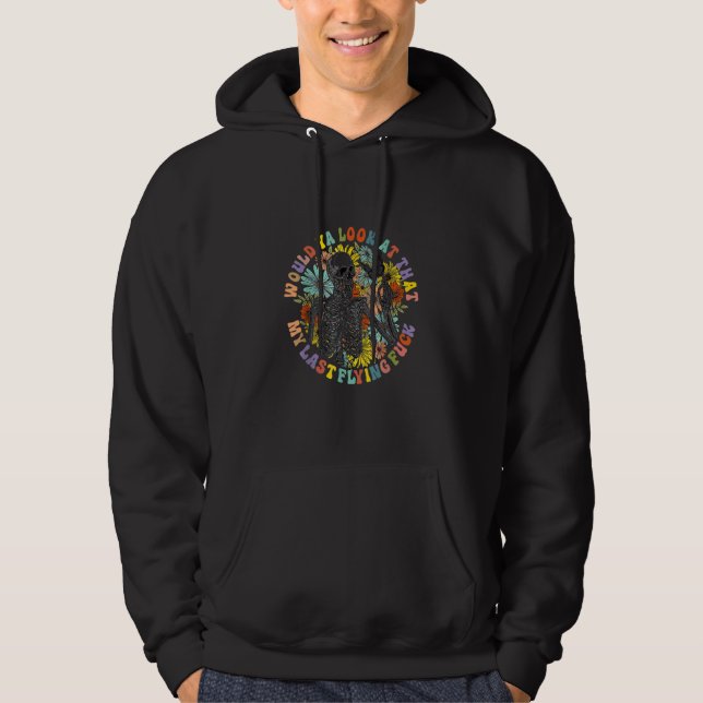Would Ya At That My Last Flying Skeleton Plant Hoodie (Framsida)