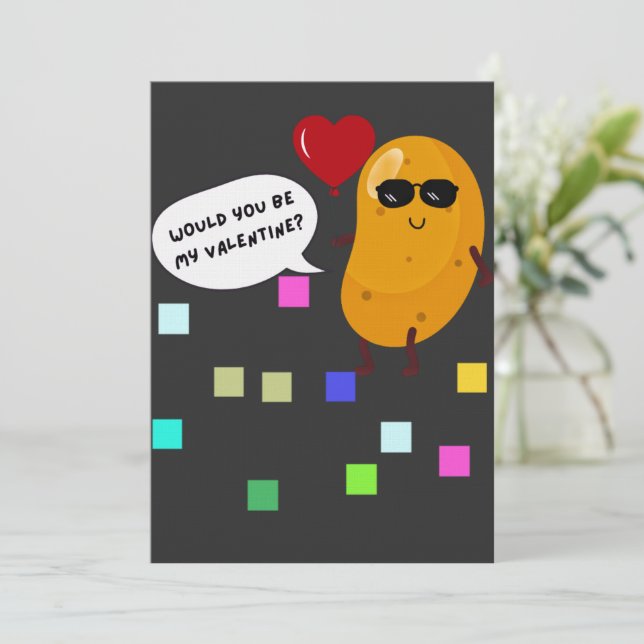 Would You Be My Valentine? Inbjudningar (Stående Fram)