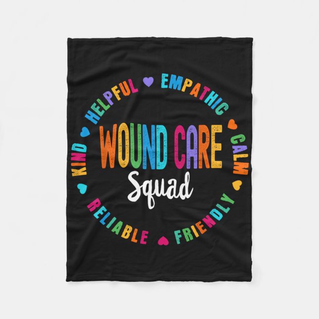 Wound Care Nurse Squad Apprecition Studenten Sta Fleecefilt (Framsidan)