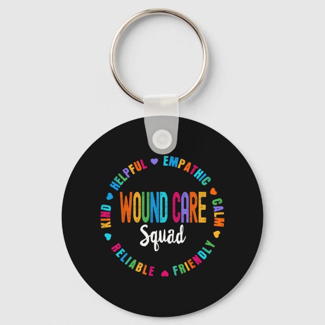 Wound Care Nurse Squad Apprecition Studenten Sta Nyckelring (Framsida)