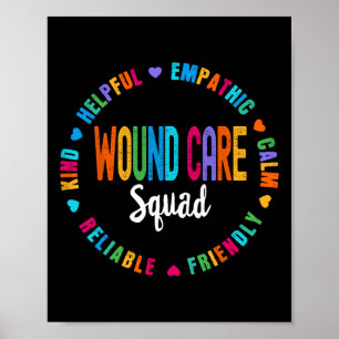 Wound Care Nurse Squad Apprecition Studenten Sta Poster