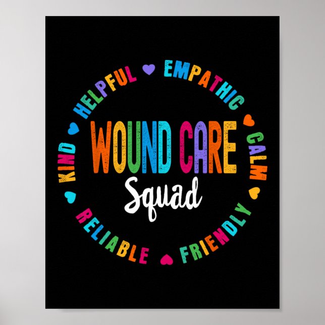 Wound Care Nurse Squad Apprecition Studenten Sta Poster (Framsidan)