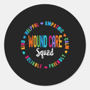 Wound Care Nurse Squad Apprecition Studenten Sta Runt Klistermärke