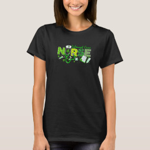 Wound Care Nurse St. Patricks Day Kärlek Stethosco T Shirt