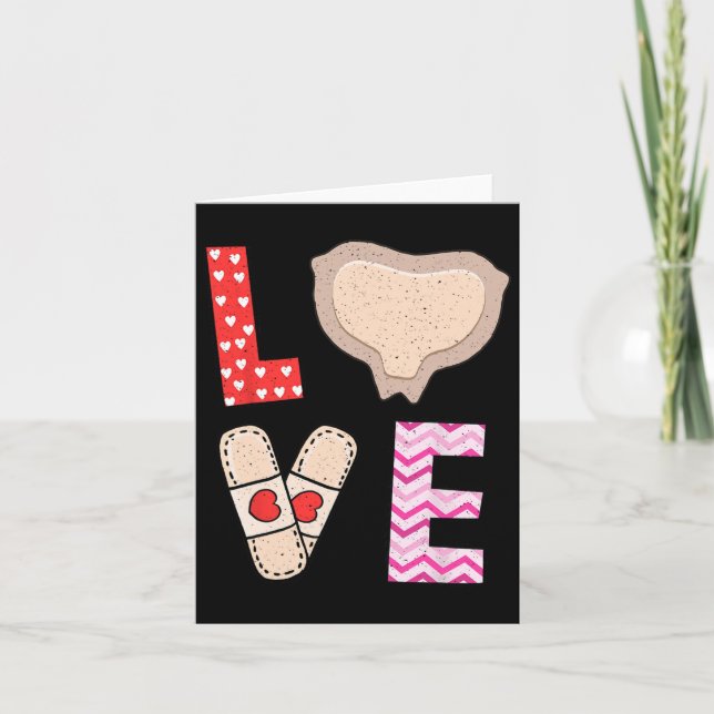 Wound Care Nurse Valentines day Kärlek Mepilex Med Kort (Framsida)