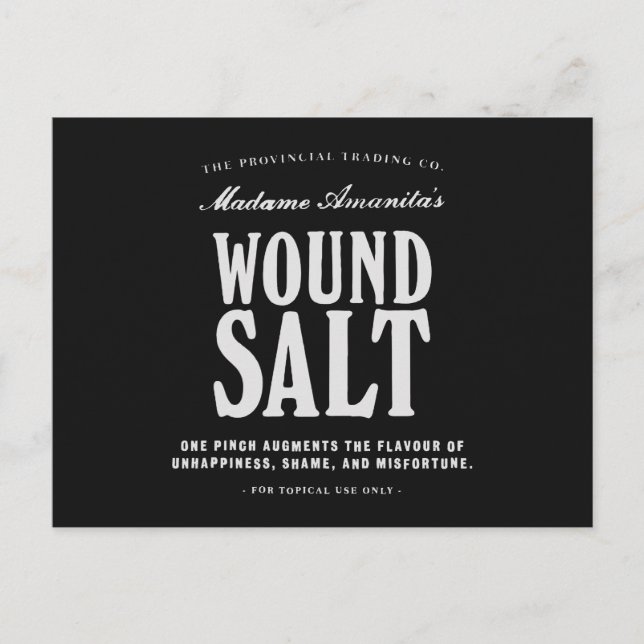 Wound Salt - vykort (Framsida)