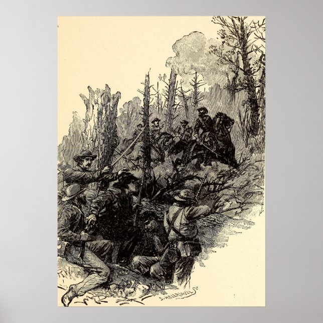 Wounding of General Longstreet Poster (Framsidan)