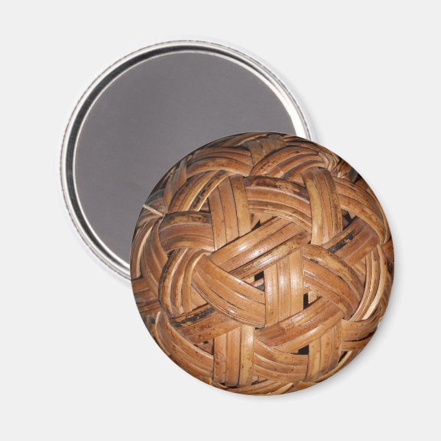 Woven Basket Boll Magnet (Front/Back)