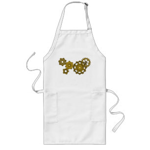 Woven Clockwork Apron Långt Förkläde