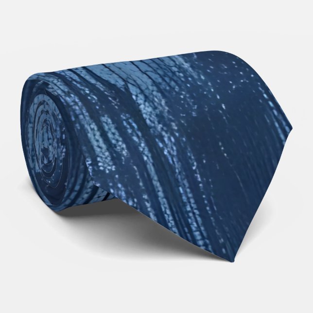 Woven Denim Mönster Neck Tie Slips (Rullad)