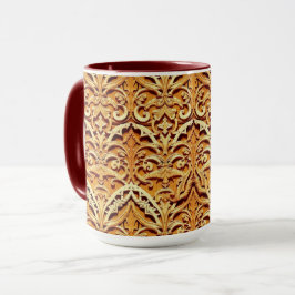 Woven Islamic Motif Mug | Tactile Earth Tones Mugg