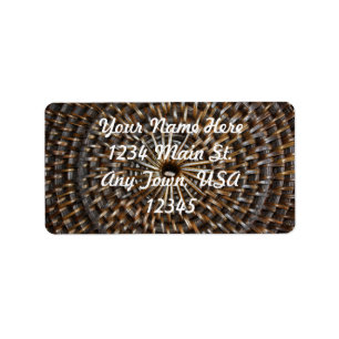 Woven Mat Adressetikett