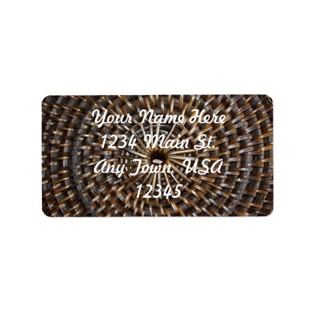 Woven Mat Adressetikett (Framsidan)