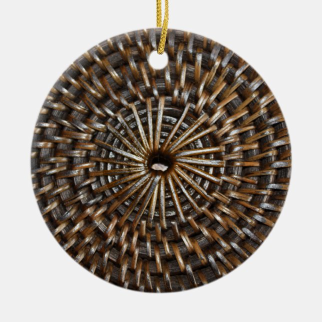 Woven Mat Julgransprydnad Keramik (Framsidan)