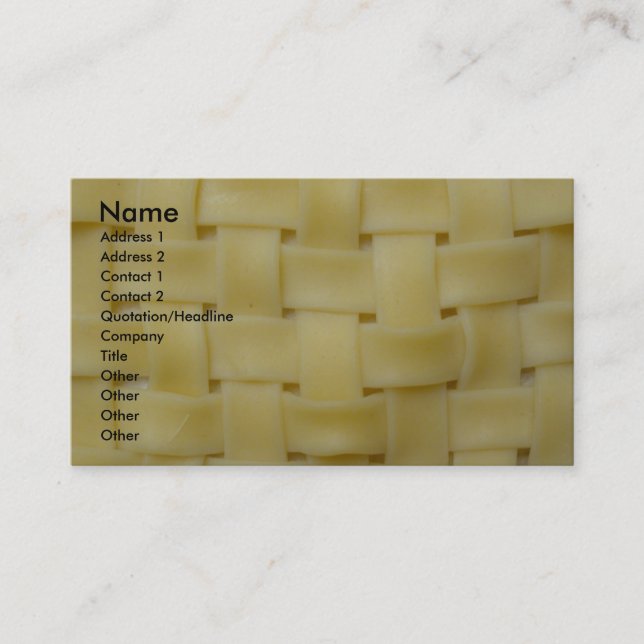 Woven Noodles Visitkort (Framsida)