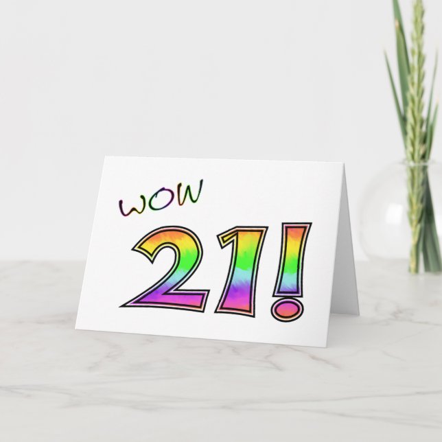 WOW 21:A BIRTHDAY KORT (Framsida)