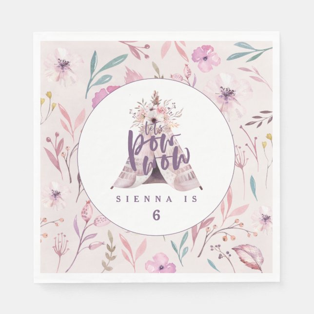 wow blöjor av födelsedagsfest pappersservett (Framsidan)