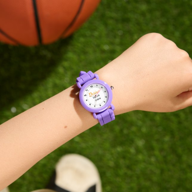 WOW! 🟣 Custom Purple Kids Watch Gift Armbandsur (Handled)