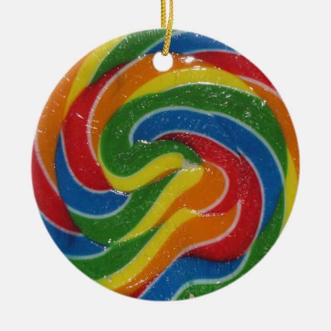 WOW. Det är en Flippin Huge Lollipop Ornament (Framsidan)