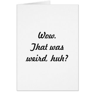 Wow. Det var kuslig, huh? OBS Kort