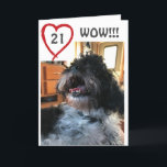 **WOW** DU HAR EN **21st**BIRTHDAY Kort<br><div class="desc">**HON ÄR SÅ FÖRVÄNTAD ATT HON INTE KAN STÅ DET FÖR DET ÄR DAGS ATT SÄGA LYCKLIG **21st** BIRTHDAY*** OCH OM DU VILL ÄNDRA VERSEN OCH ÅLDERN FÖR SÄKER:) TACK FÖR ATT STOPPA MED 1 AV MINA 8 LAGRAR!!!!!!</div>