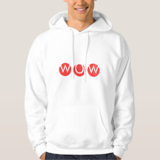 WOW Fetstil Minimalistisk T-Shirt Typografi Hoodie