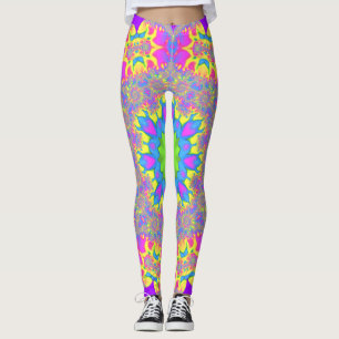 ~ WOW flerfärgad Söt Cute ~ Original Leggings