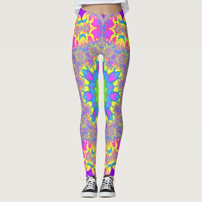 ~ WOW flerfärgad Söt Cute ~ Original Leggings (Framsida)