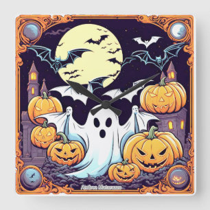 Wow Halloween Thrill Fyrkantig Klocka