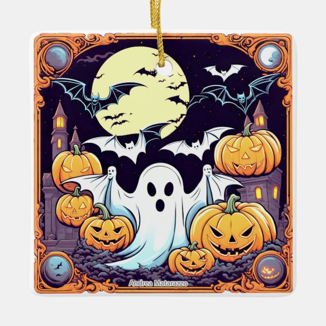Wow Halloween Thrill Julgransprydnad Keramik (Framsida)