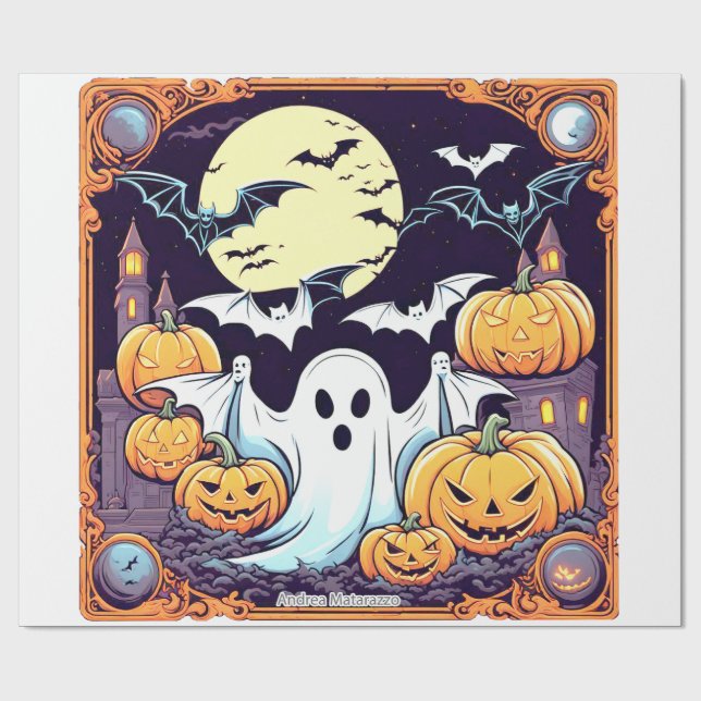 Wow Halloween Thrill Presentpapper (Platt)