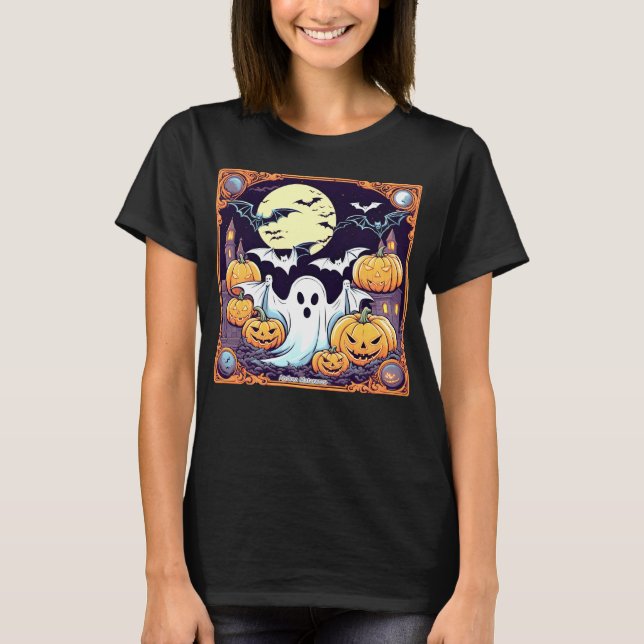 Wow Halloween Thrill T Shirt (Framsida)
