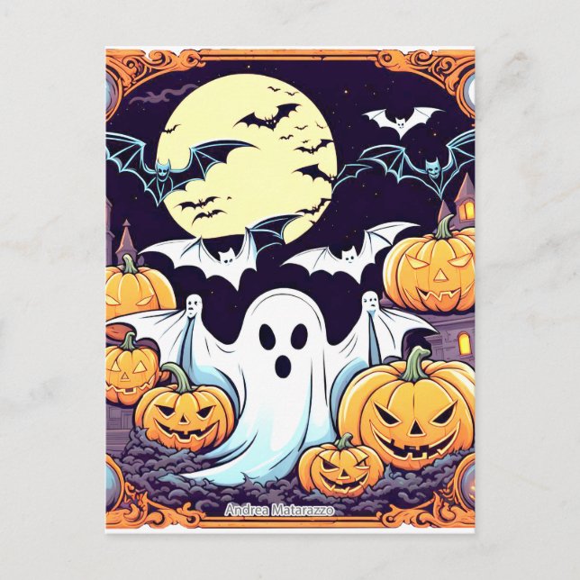 Wow Halloween Thrill Vykort (Framsida)