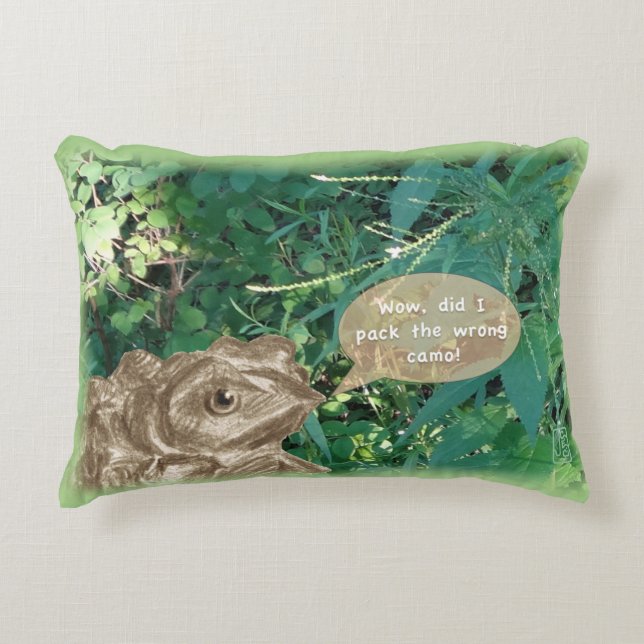 Wow! Har jag packat fel kamera? 12" x 16" Prydnadskudde (Framsidan)