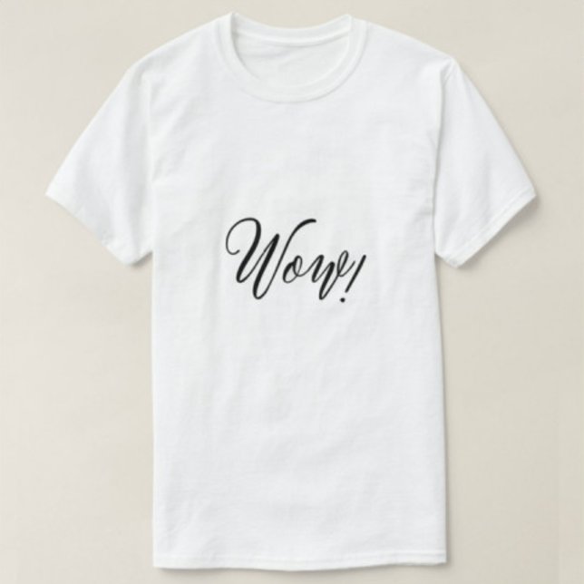 Wow i Modern White | Manars Tshirts | (Skapare uppladdad)