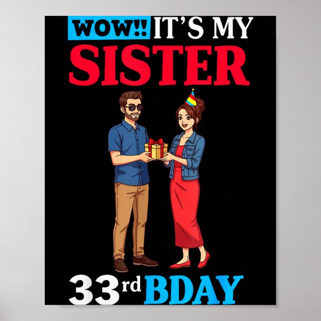Wow It’s My Sister 33rd Birthday Celebration With  Poster (Framsidan)