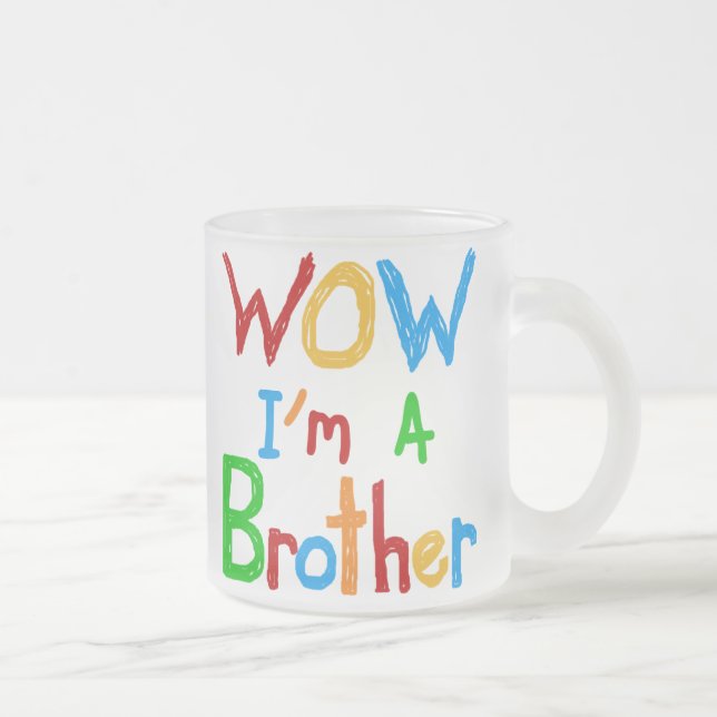 WOW: Jag är broder T-shirts och GIfts Frostad Glasmugg (Höger)