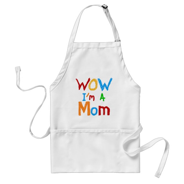 WOW: Jag är Mamma T-shirts och GIfts Förkläde (Framsidan)