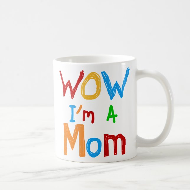 WOW: Jag är Mamma T-shirts och GIfts Frostad Glasmugg (Höger)