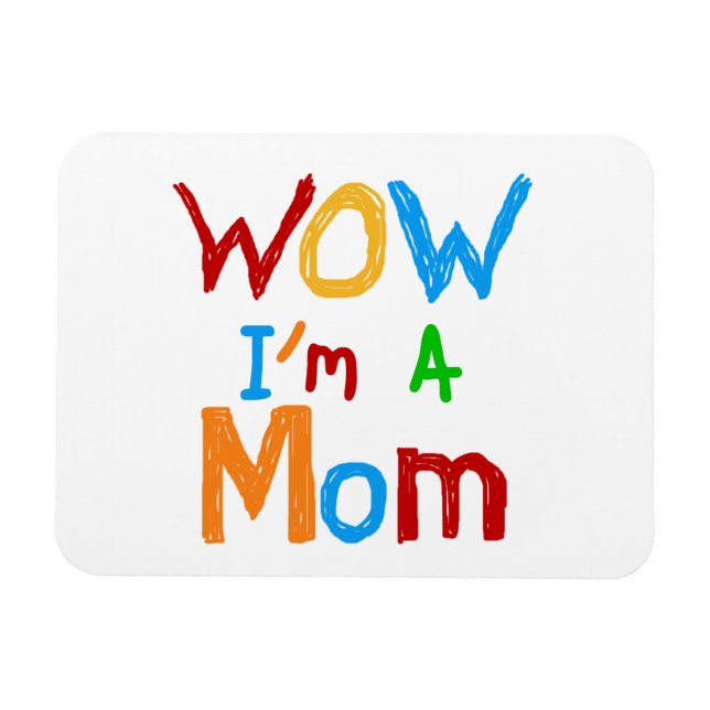 WOW: Jag är Mamma T-shirts och GIfts Magnet (Horisontell)
