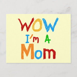 WOW: Jag är Mamma T-shirts och GIfts Vykort