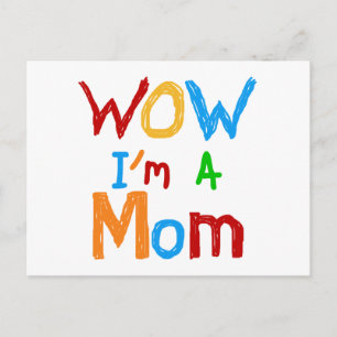 WOW: Jag är Mamma T-shirts och GIfts Vykort