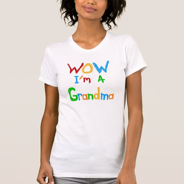 WOW Jag är mormor T-shirts och gåvor (Framsida)