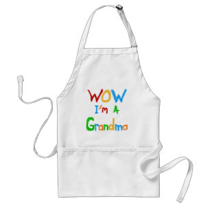 WOW Jag är mormor T-shirts och gåvor Förkläde
