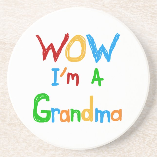 WOW Jag är mormor T-shirts och gåvor Underlägg (Framsidan)